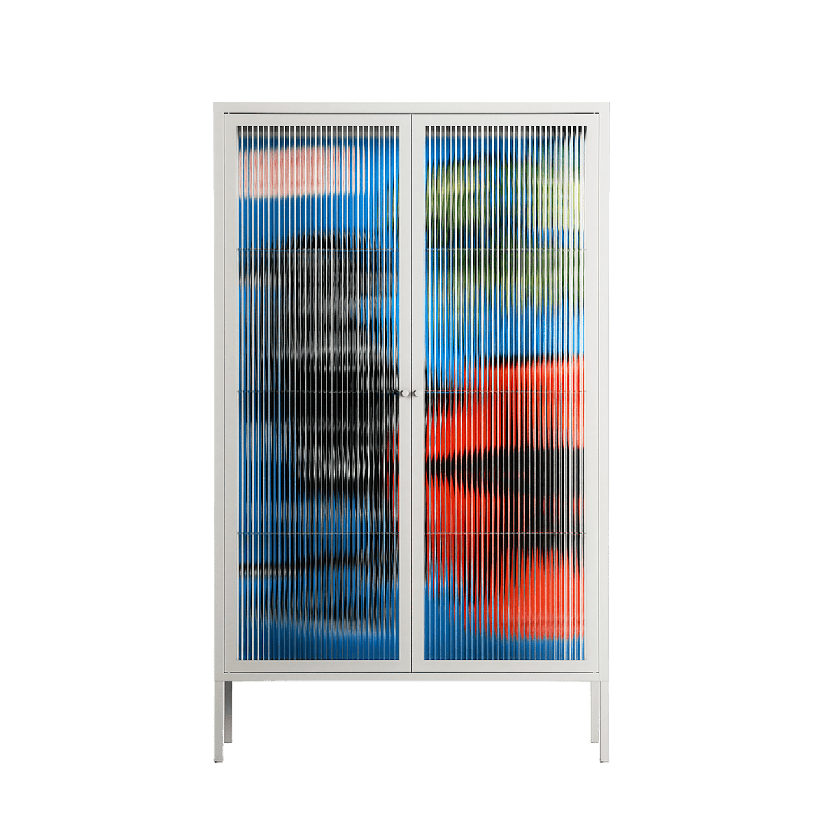 Staying Grounded - Cabinet - Caitlin Flood-Molyneux - Chalk - Reeded glass