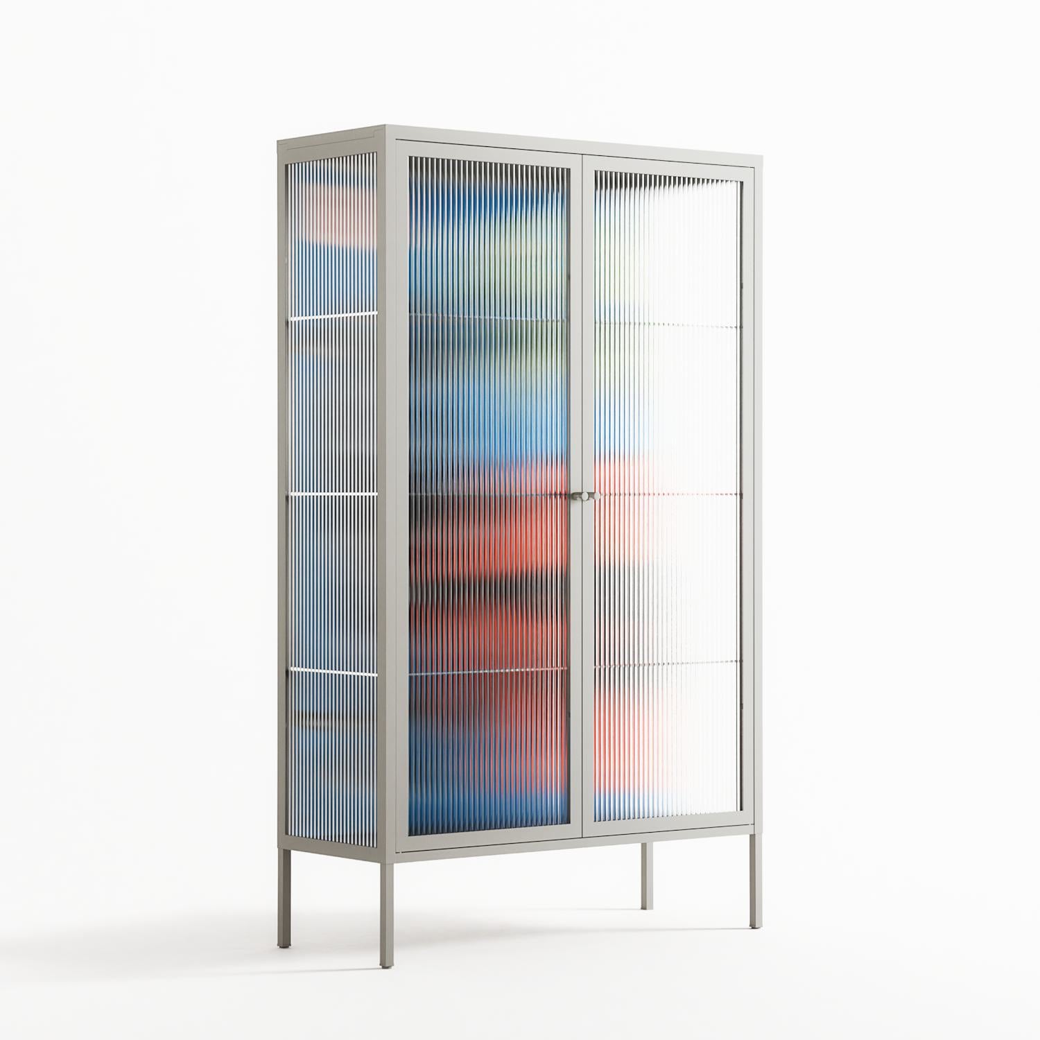 Staying Grounded - Cabinet - Caitlin Flood-Molyneux - Chalk - Reeded glass