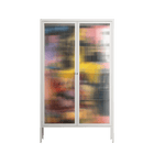 Deadlock - Cabinet - Caitlin Flood-Molyneux - Chalk - Reeded glass
