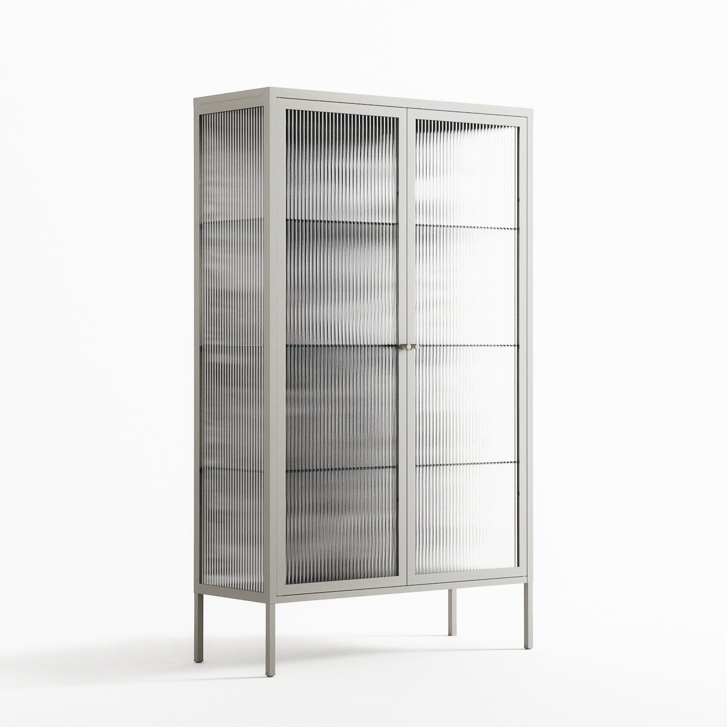 Flight Of Fancy 3 - Cabinet - Diana Catchpole - Chalk - Reeded glass