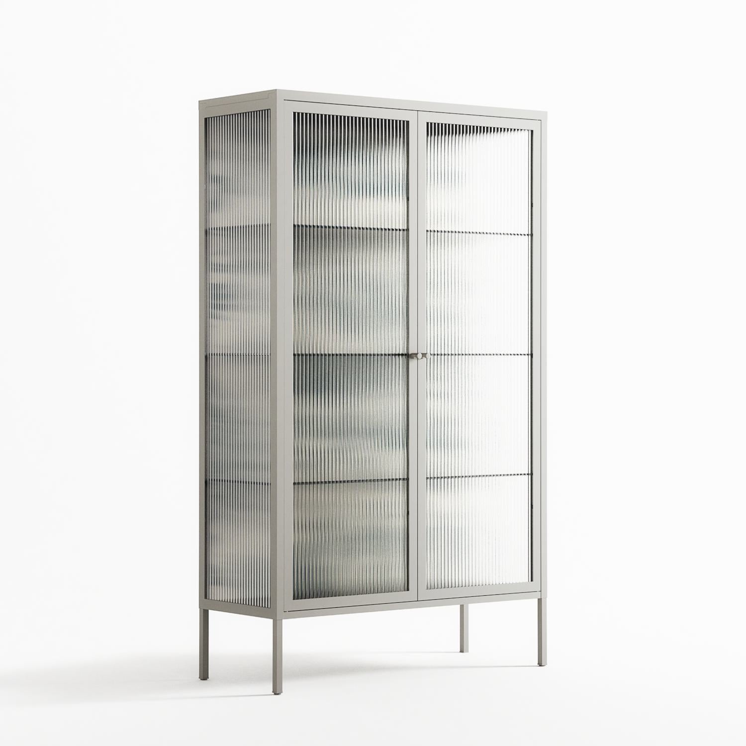 Ode to Summer 3 - Cabinet - Diana Catchpole - Chalk - Reeded glass