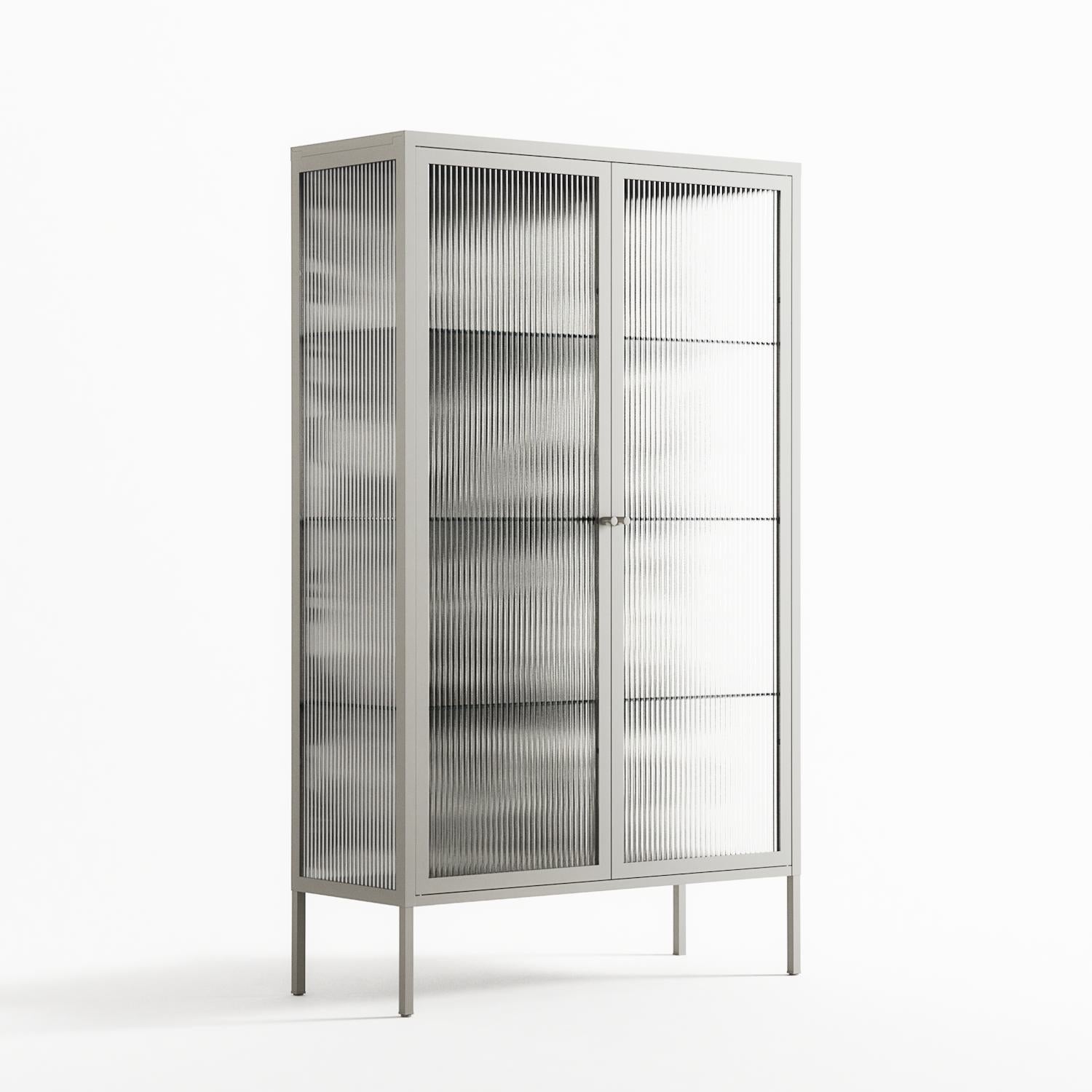 Ode to Summer 4 - Cabinet - Diana Catchpole - Chalk - Reeded glass