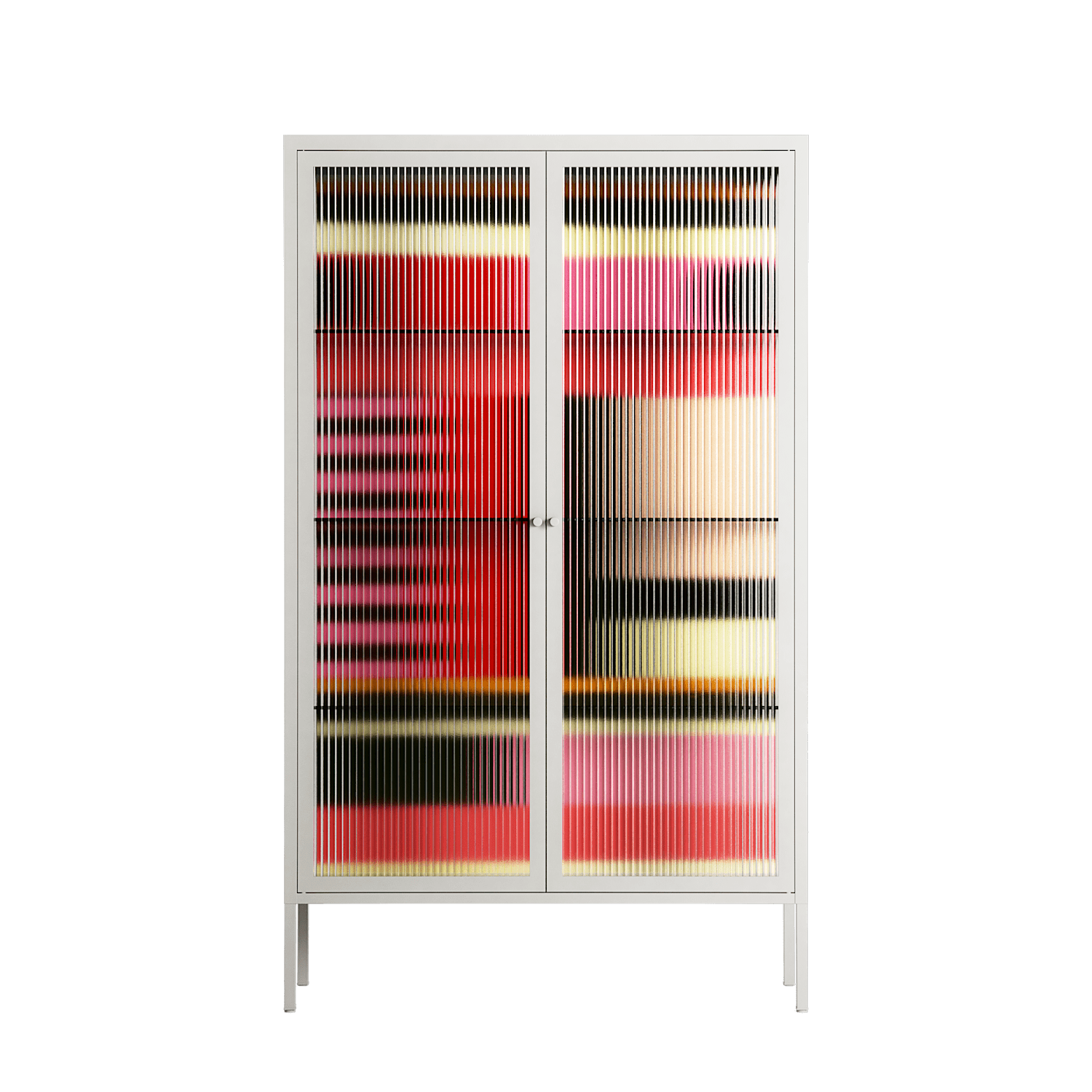 Harmonic - Cabinet - Rikki Hewitt - Chalk - Reeded glass