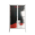 Plume - Cabinet - Rikki Hewitt - Chalk - Reeded glass