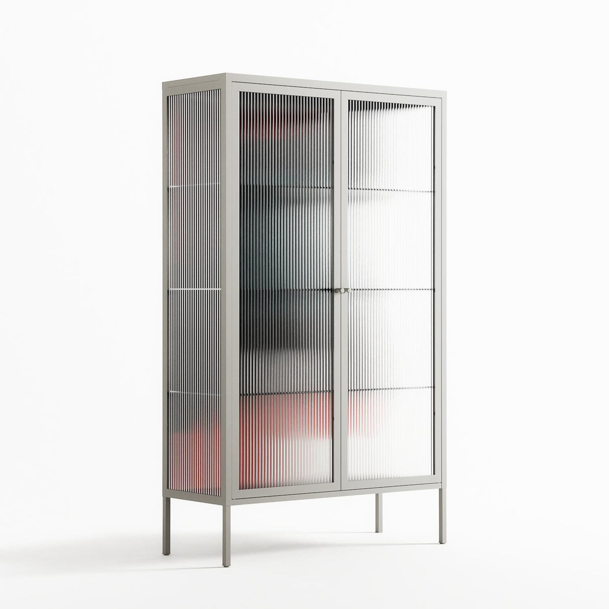 Plume - Cabinet - Rikki Hewitt - Chalk - Reeded glass