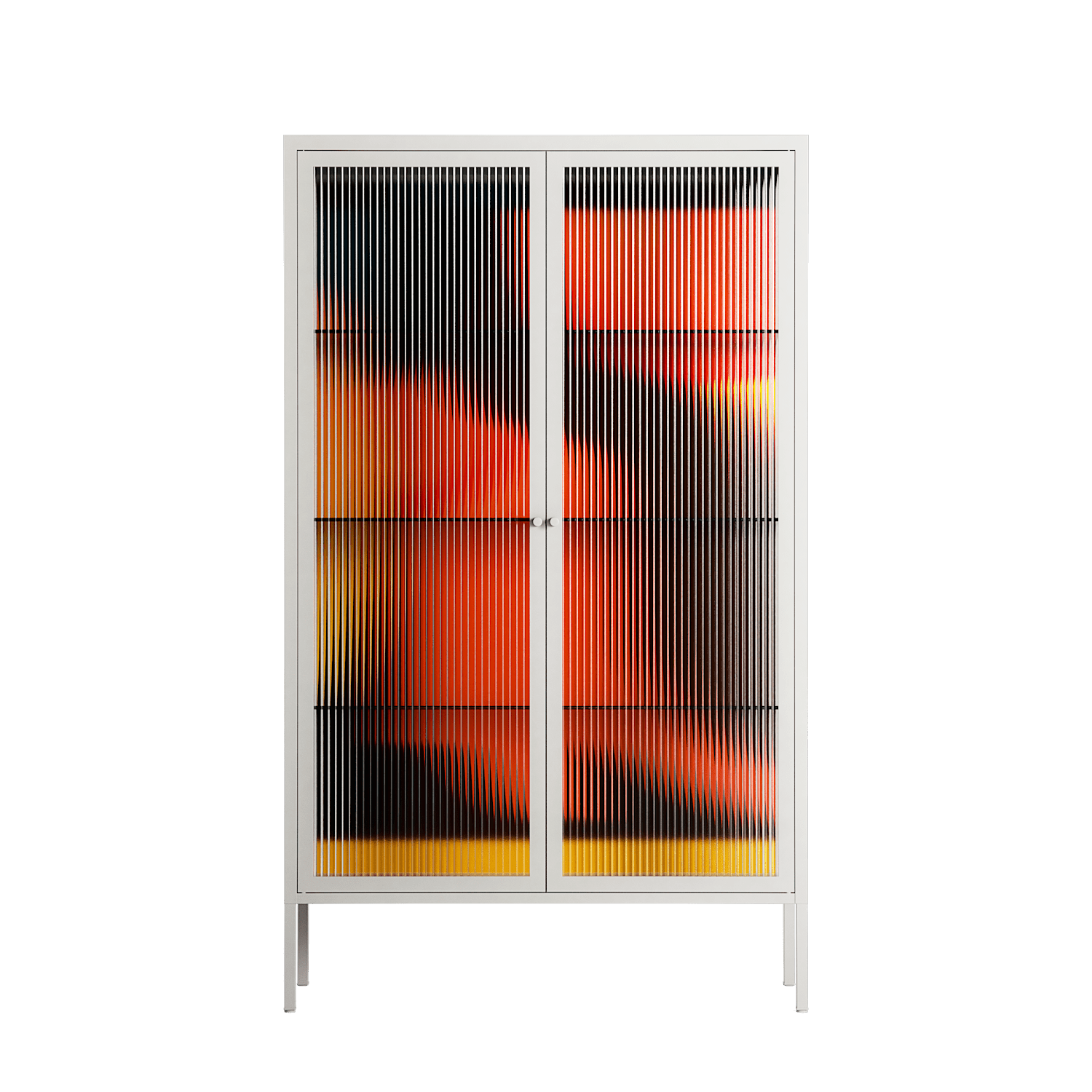 Swift - Cabinet - Rikki Hewitt - Chalk - Reeded glass