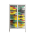 Maps - Cabinet - Naia Escribano - Chalk - Reeded glass