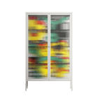 Maps - Cabinet - Naia Escribano - Chalk - Reeded glass