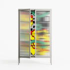 Maps - Cabinet - Naia Escribano - Chalk - Reeded glass