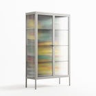 Maps - Cabinet - Naia Escribano - Chalk - Reeded glass