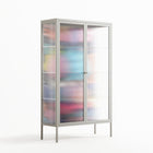 Sansone - Cabinet - Maddalena Fanfani - Chalk - Reeded glass