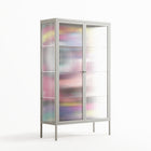 HappyFe - Cabinet - Maddalena Fanfani - Chalk - Reeded glass