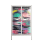 Bobsan - Cabinet - Maddalena Fanfani - Chalk - Reeded glass