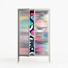 Bobsan - Cabinet - Maddalena Fanfani - Chalk - Reeded glass