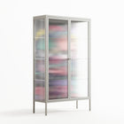 Bobsan - Cabinet - Maddalena Fanfani - Chalk - Reeded glass