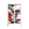 Fragments Of A Painted Souls - Cabinet - Mathilda Kienast - Chalk - Reeded glass