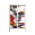 Fragments Of A Painted Souls - Cabinet - Mathilda Kienast - Chalk - Reeded glass