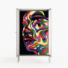 Orbiting Around Herself - Cabinet - Mathilda Kienast - Chalk - Reeded glass