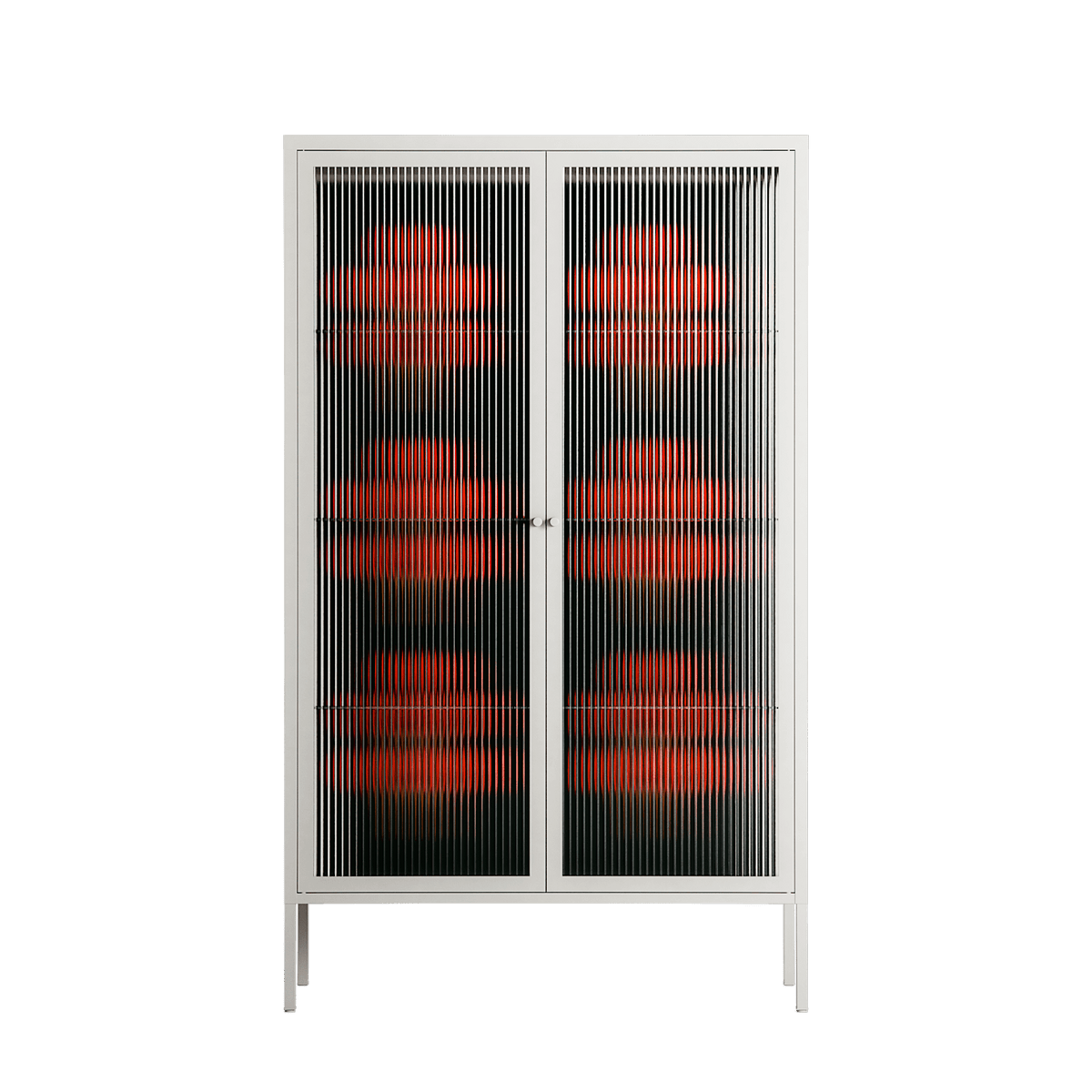Berry Branch - Cabinet - Ethan Fender - Chalk - Reeded glass