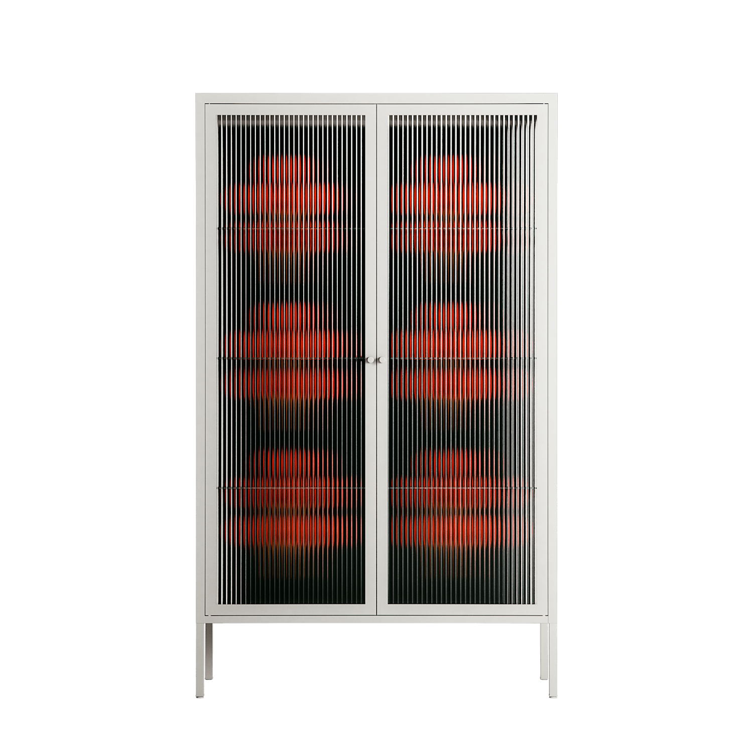 Berry Branch - Cabinet - Ethan Fender - Chalk - Reeded glass