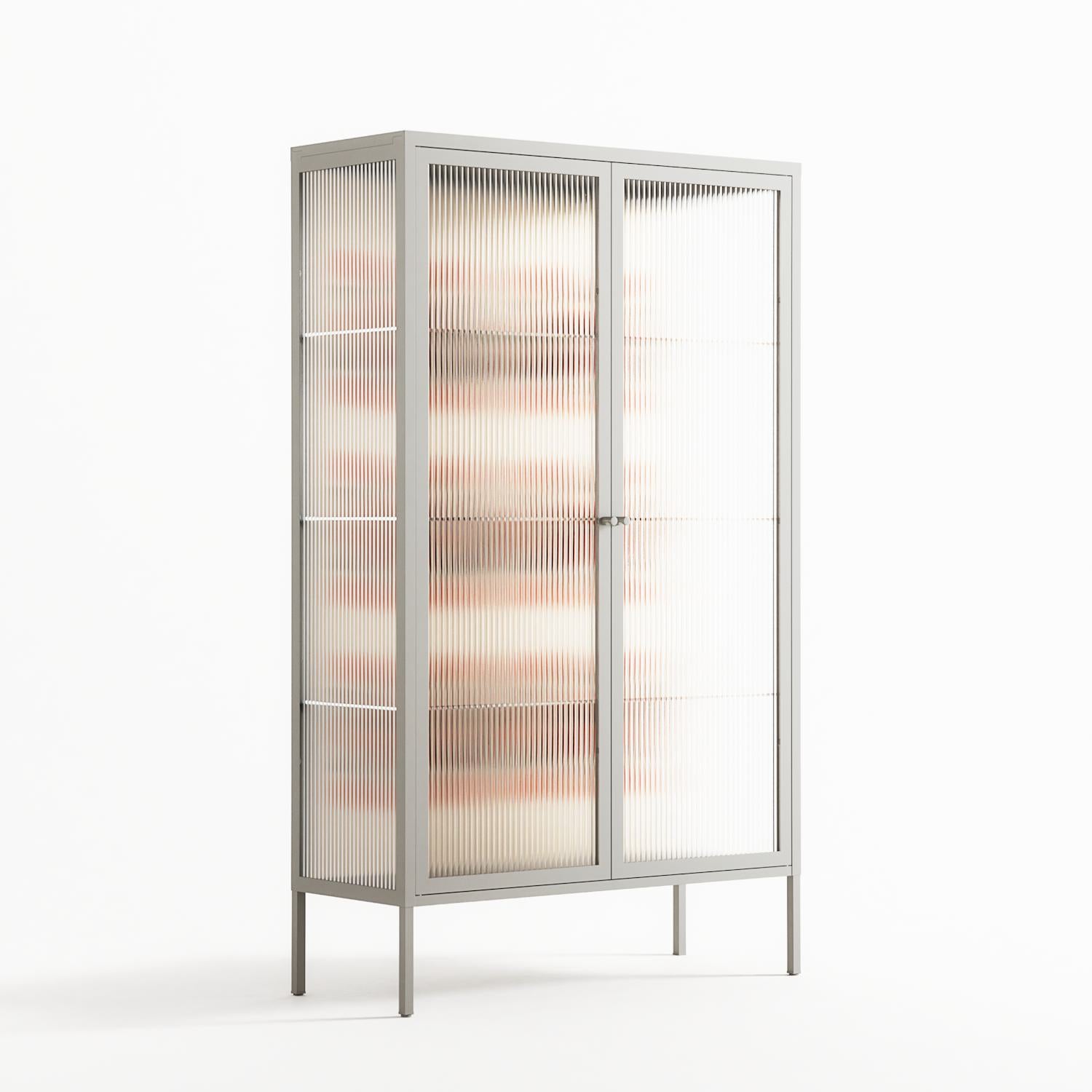 Crow Del Sol - Cabinet - Ethan Fender - Chalk - Reeded glass