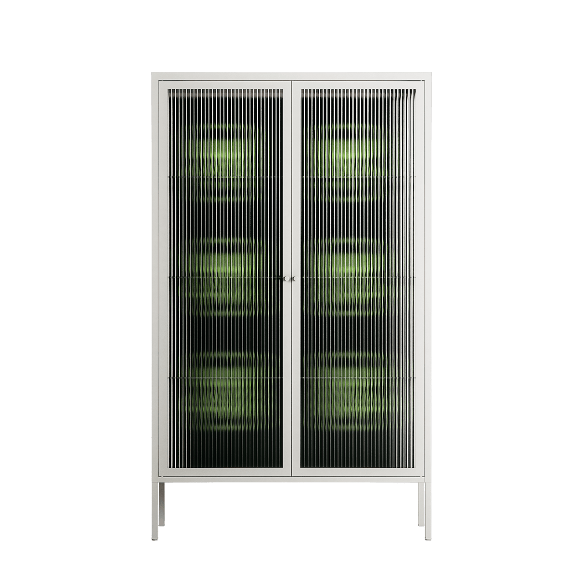 Evergreen Stag - Cabinet - Ethan Fender - Chalk - Reeded glass