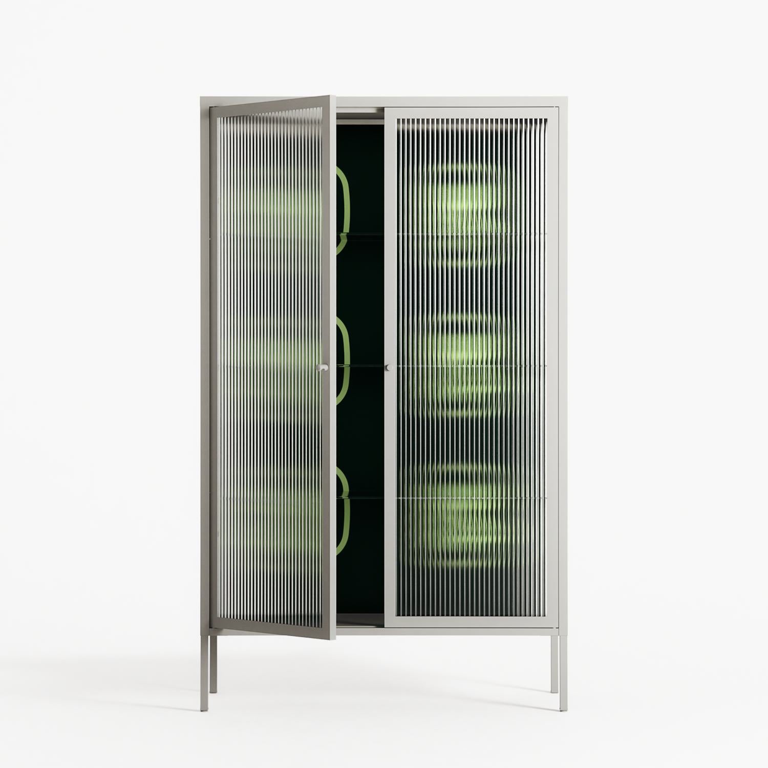 Evergreen Stag - Cabinet - Ethan Fender - Chalk - Reeded glass