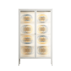 Gleam Dusk - Cabinet - Ethan Fender - Chalk - Reeded glass