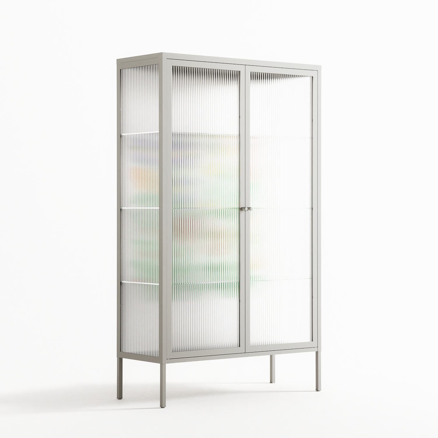 Bouquets - Cabinet - Lydia Greaves - Chalk - Reeded glass