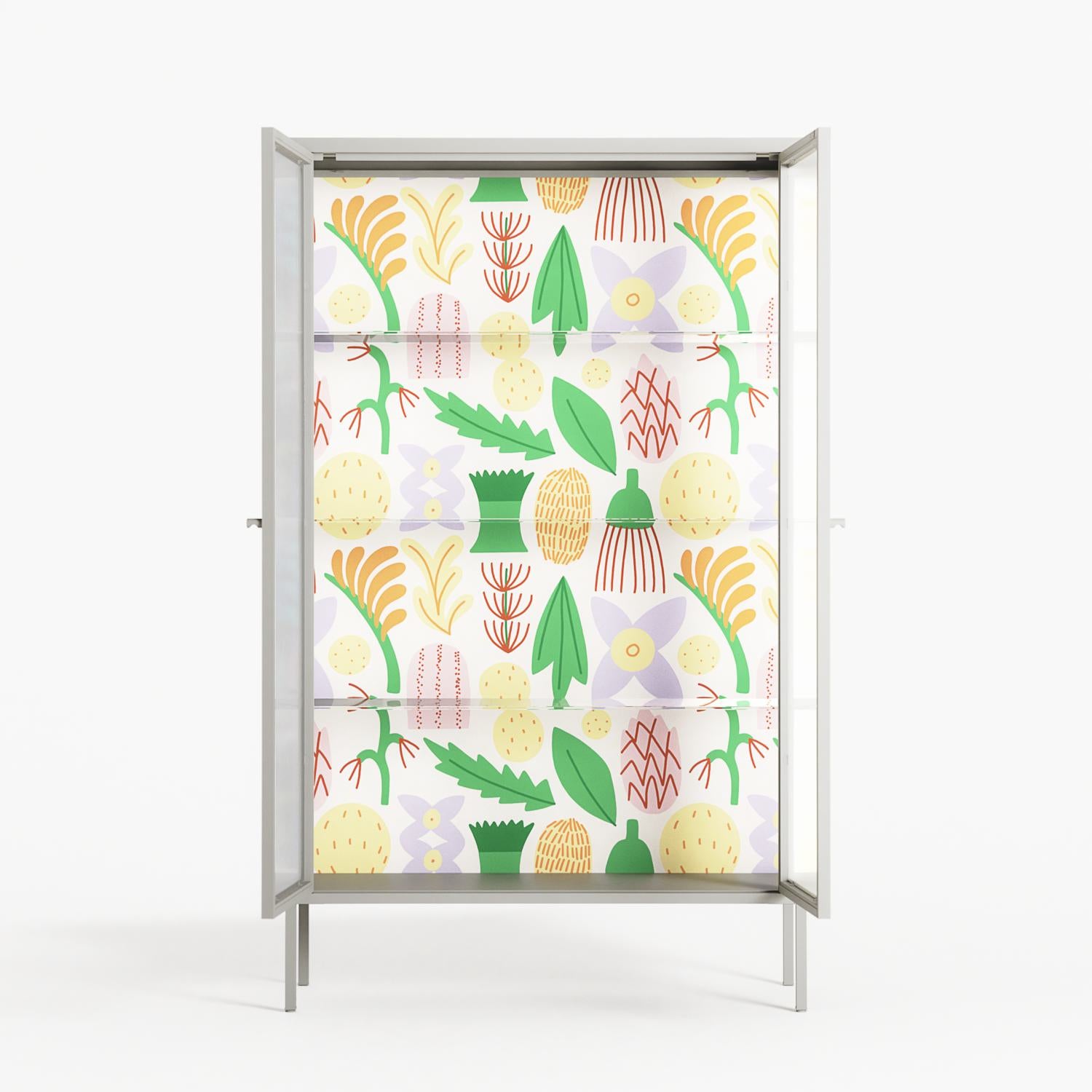 Shapes Cream - Cabinet - Lydia Greaves - Chalk - Reeded glass