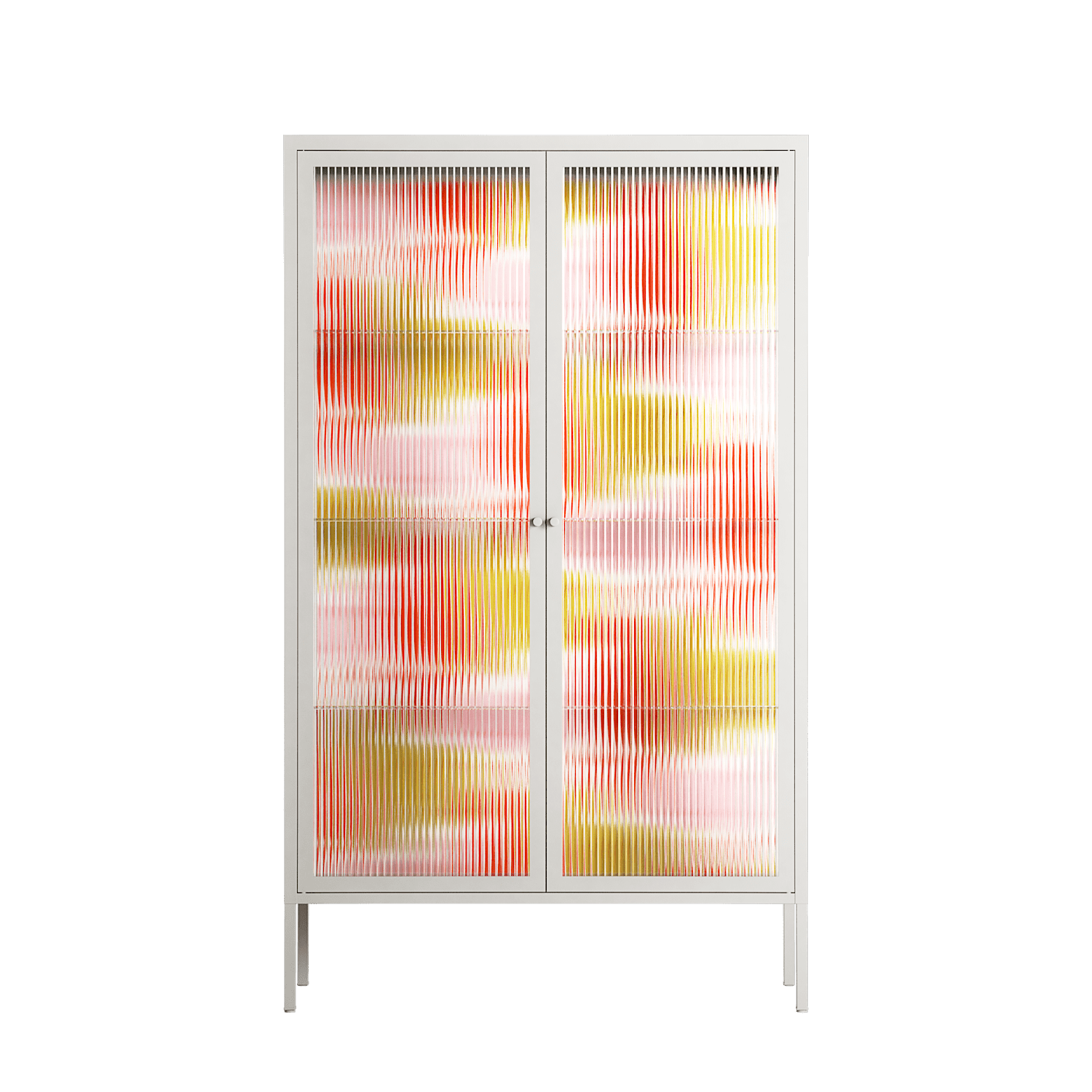 Cats - Cabinet - Lydia Greaves - Chalk - Reeded glass