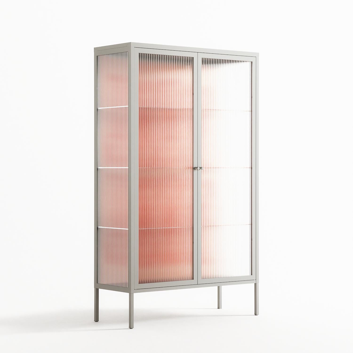 Lobsters - Cabinet - Lydia Greaves - Chalk - Reeded glass