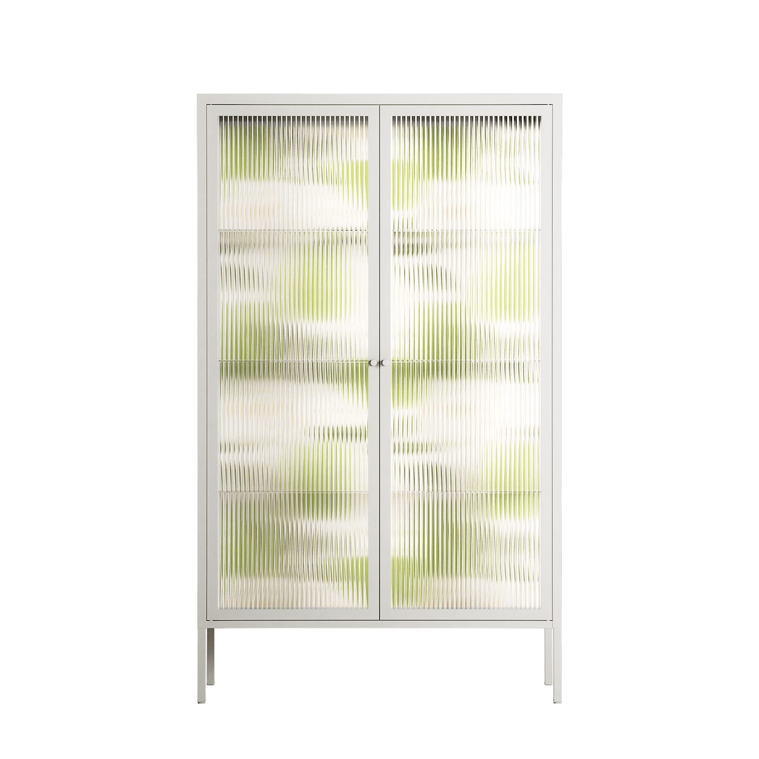 Pears - Cabinet - Lydia Greaves - Chalk - Reeded glass