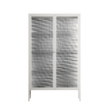 Wave In Wave - Cabinet - Guido De Boer - Chalk - Reeded glass