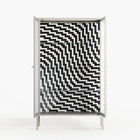 Wave In Wave - Cabinet - Guido De Boer - Chalk - Reeded glass