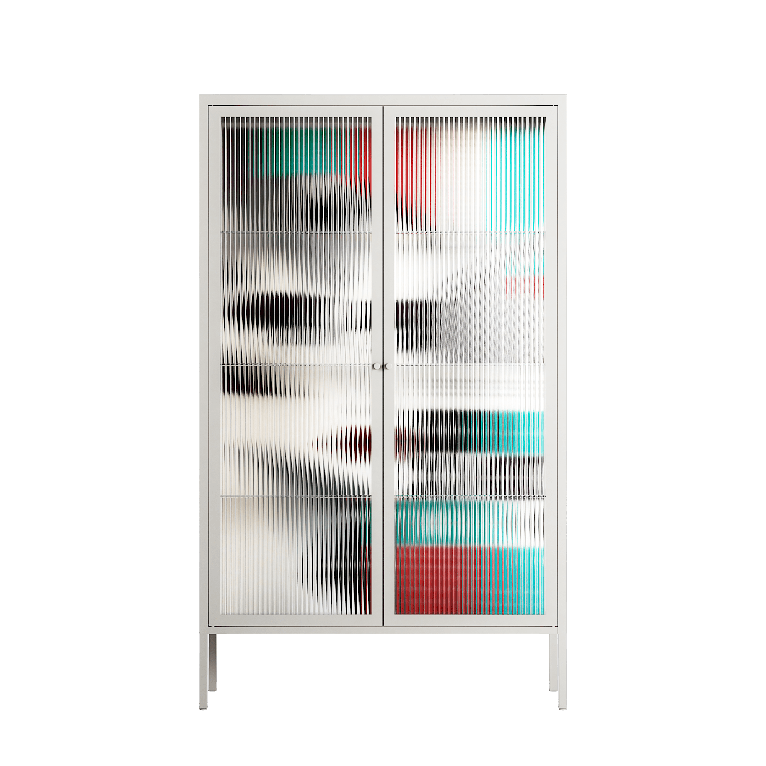 The Dessolution - Cabinet - Mathilda Kienast - Chalk - Reeded glass