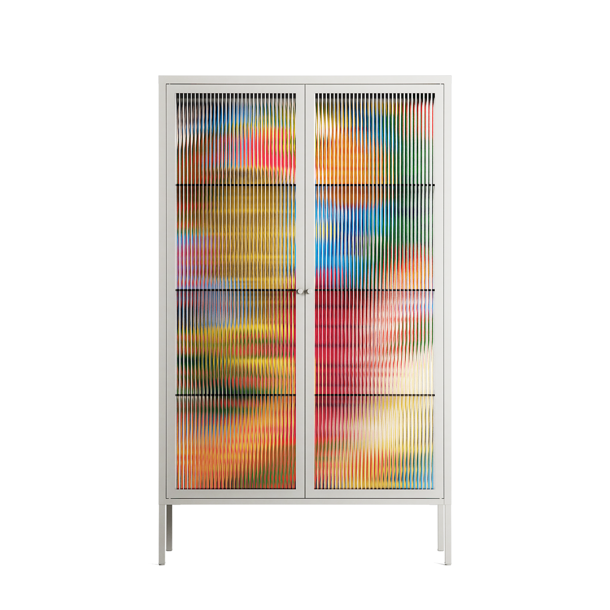 The Towering Hall Full Of Light - Cabinet - Nick Liefhebber - Chalk - Reeded glass