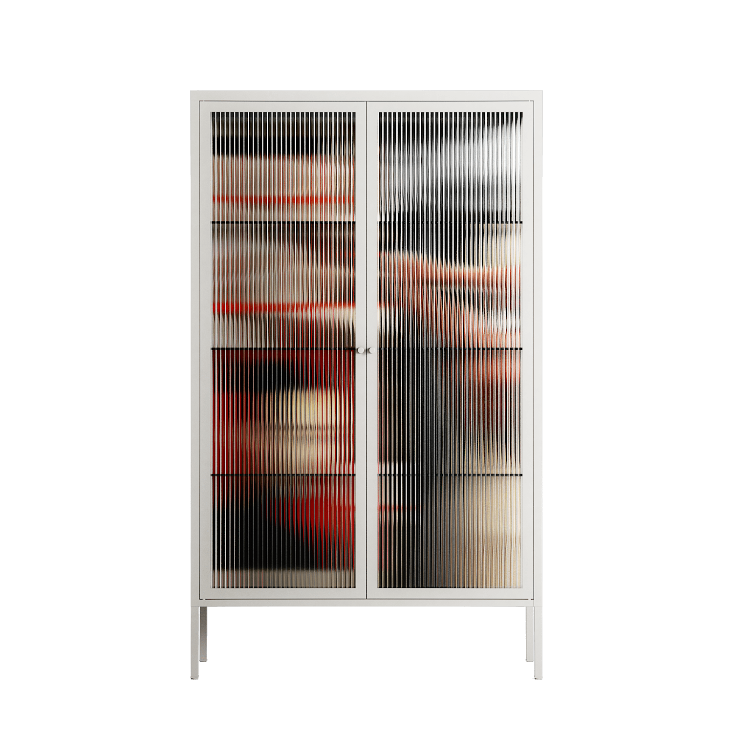 Where We Belong - Cabinet - Sophie Goudman-Peachey - Chalk - Reeded glass