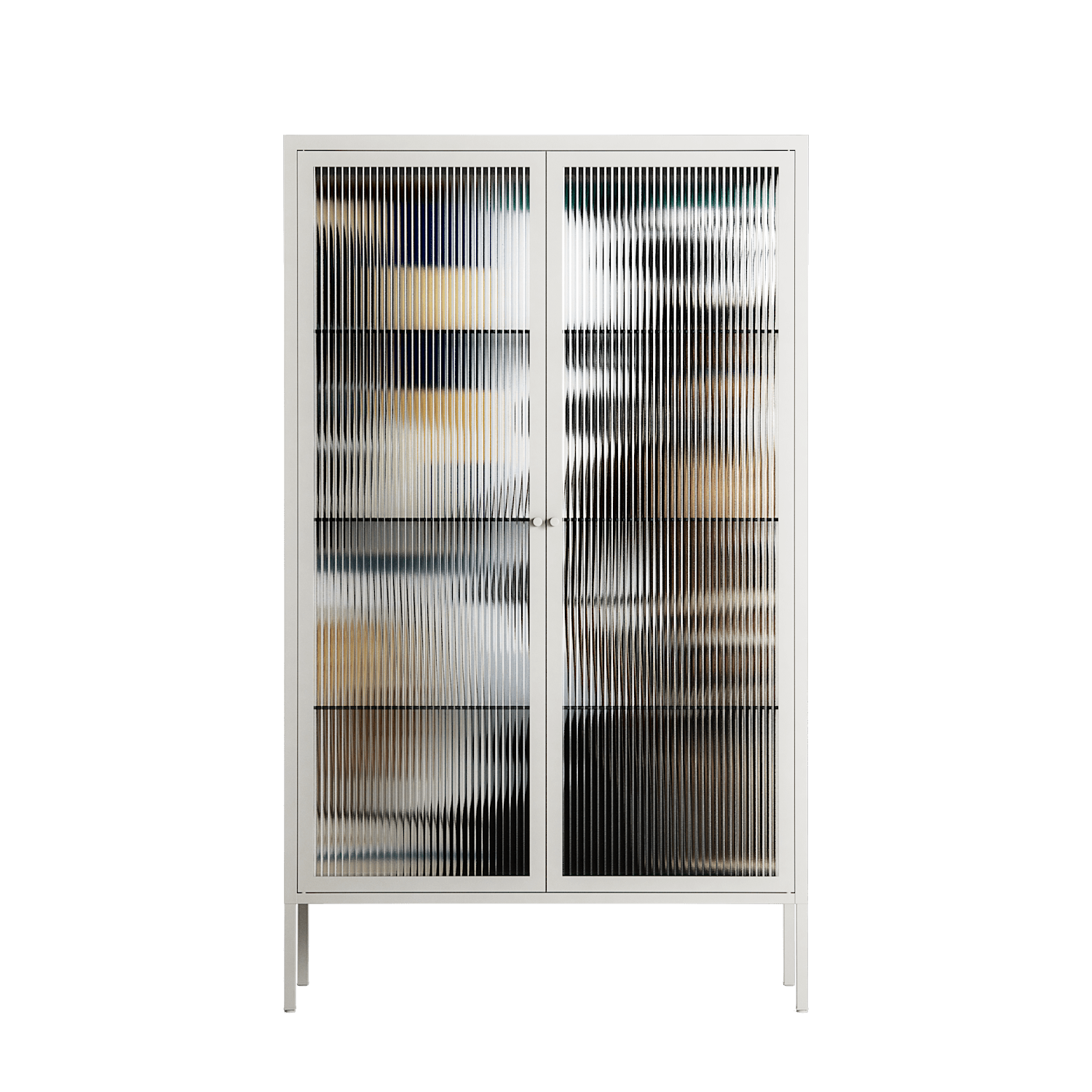 Dreaming With Open Eyes - Cabinet - Sophie Goudman-Peachey - Chalk - Reeded glass
