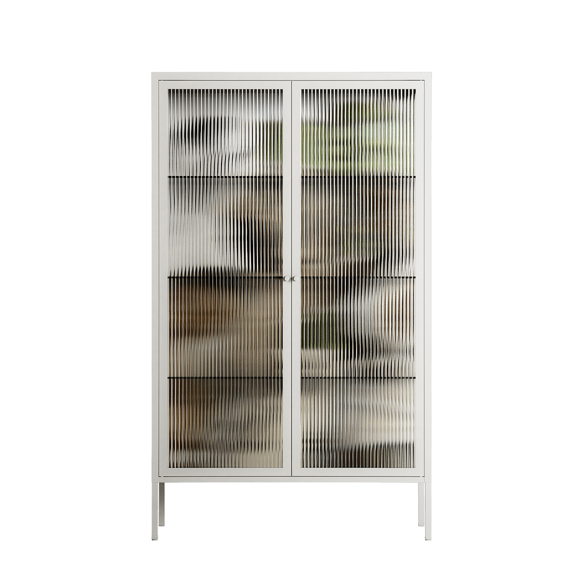 As The Rain Falls - Cabinet - Sophie Goudman-Peachey - Chalk - Reeded glass