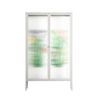 Bouquets - Cabinet - Lydia Greaves - Chalk - Reeded glass