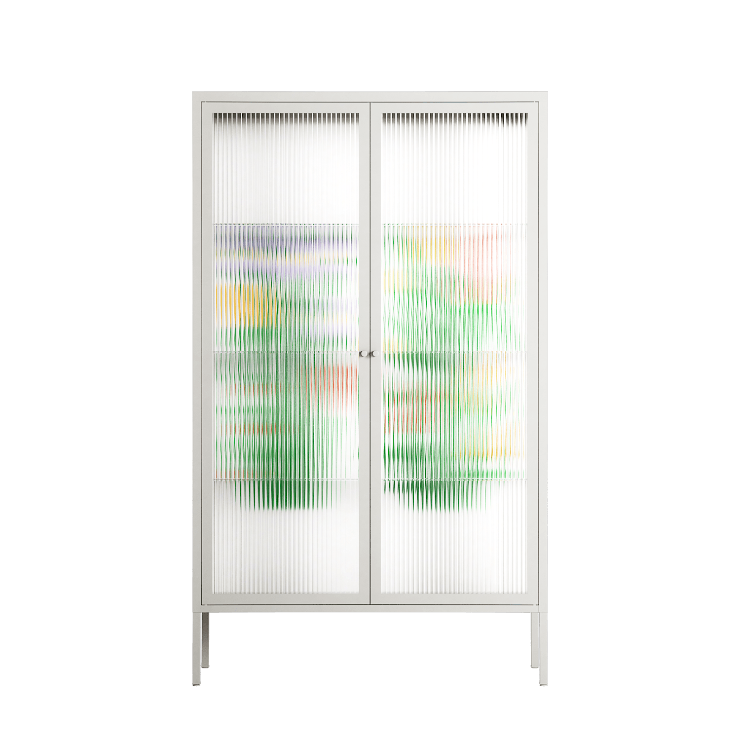 Bouquets - Cabinet - Lydia Greaves - Chalk - Reeded glass