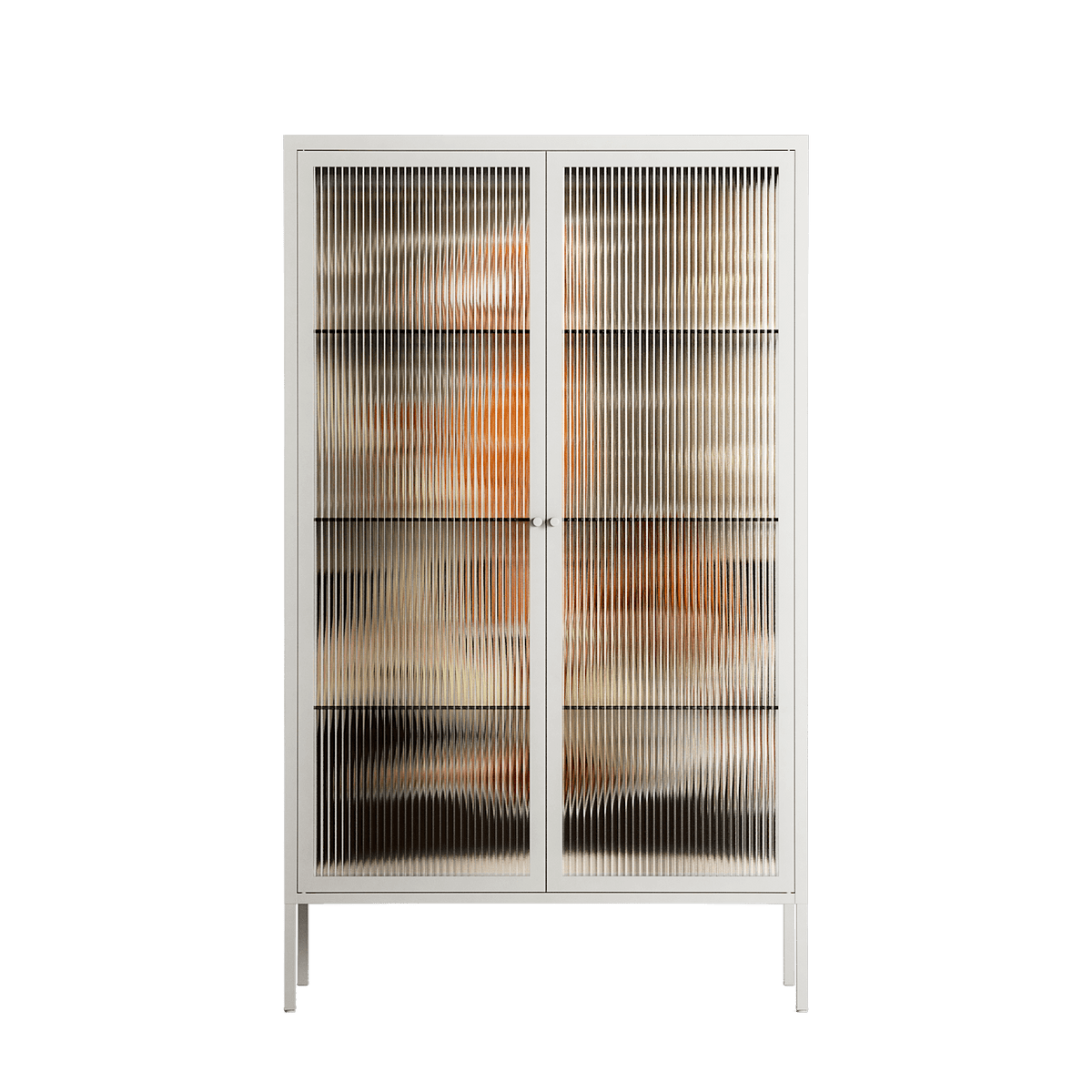 We Are Who We Are - Cabinet - Sophie Goudman-Peachey - Chalk - Reeded glass