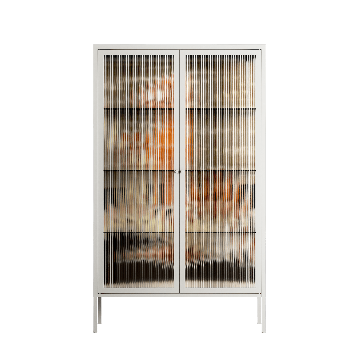 We Are Who We Are - Cabinet - Sophie Goudman-Peachey - Chalk - Reeded glass