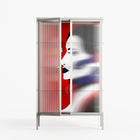 Unseen In Plain Sight - Cabinet - Mathilda Kienast - Chalk - Reeded glass