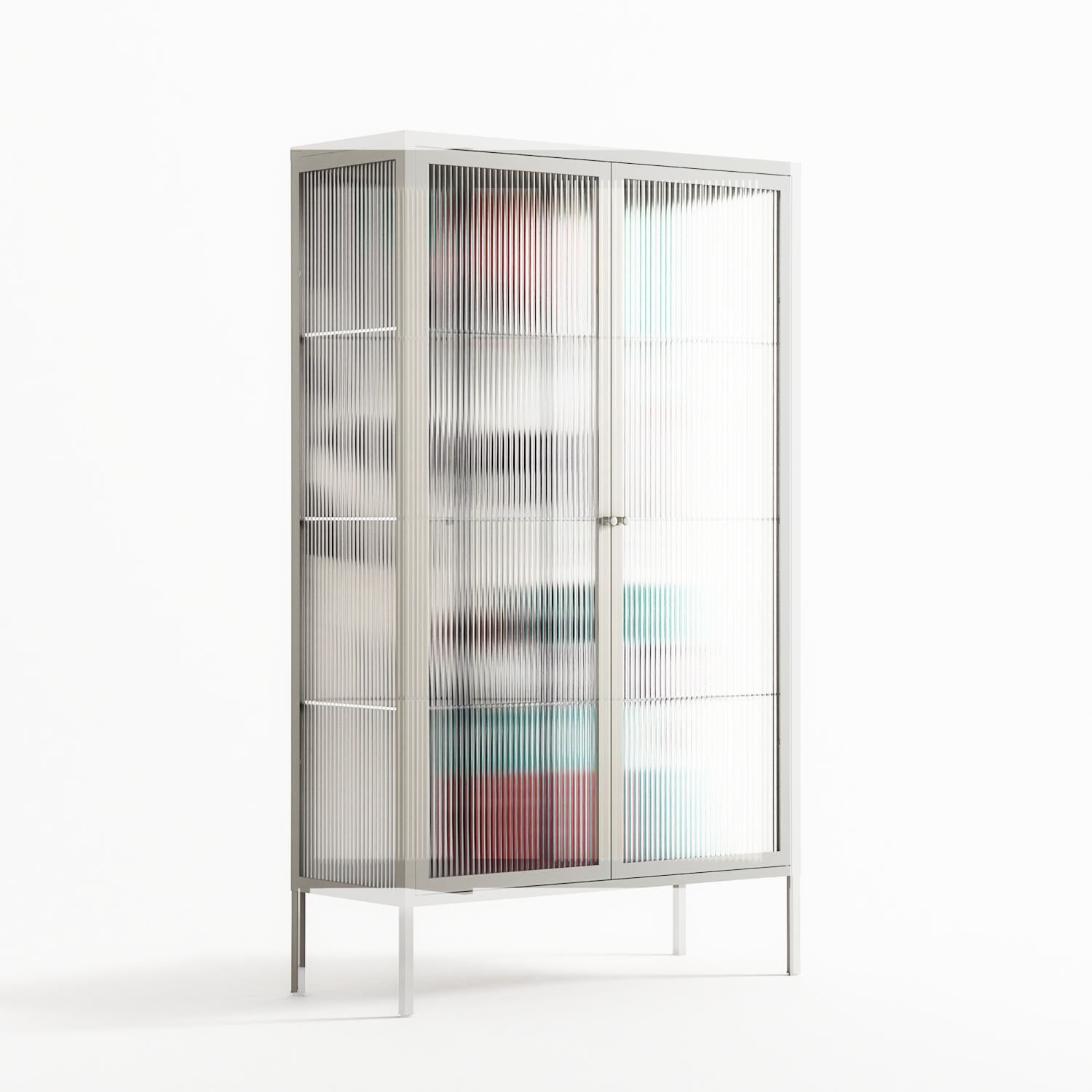 The Dessolution - Cabinet - Mathilda Kienast - Chalk - Reeded glass