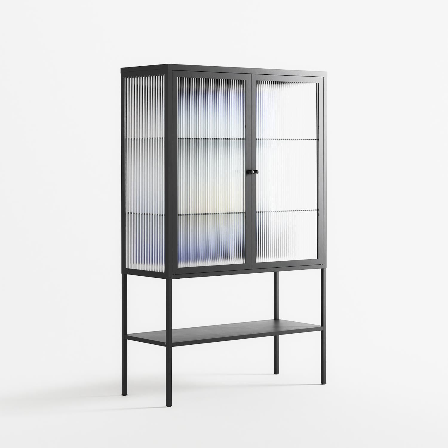 Ambient - Loft cabinet -  Alexander Khabbazi - Antracite - Reeded glass
