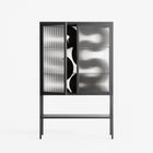 Black Waves - Loft Cabinet - Alexander Khabbazi - Antracite - Reeded glass