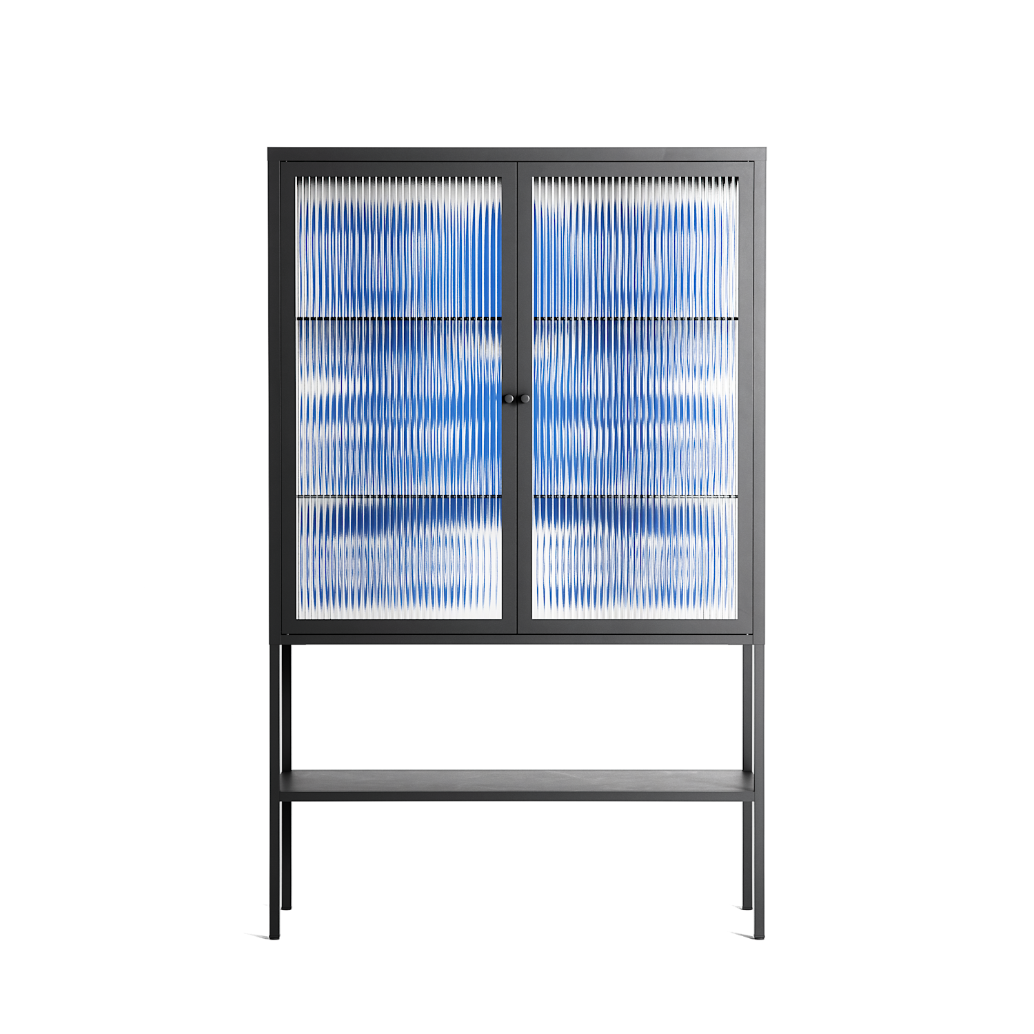 Everything is Confusing - Loft Cabinet - Alexander Khabbazi - Antracite - Reeded glass