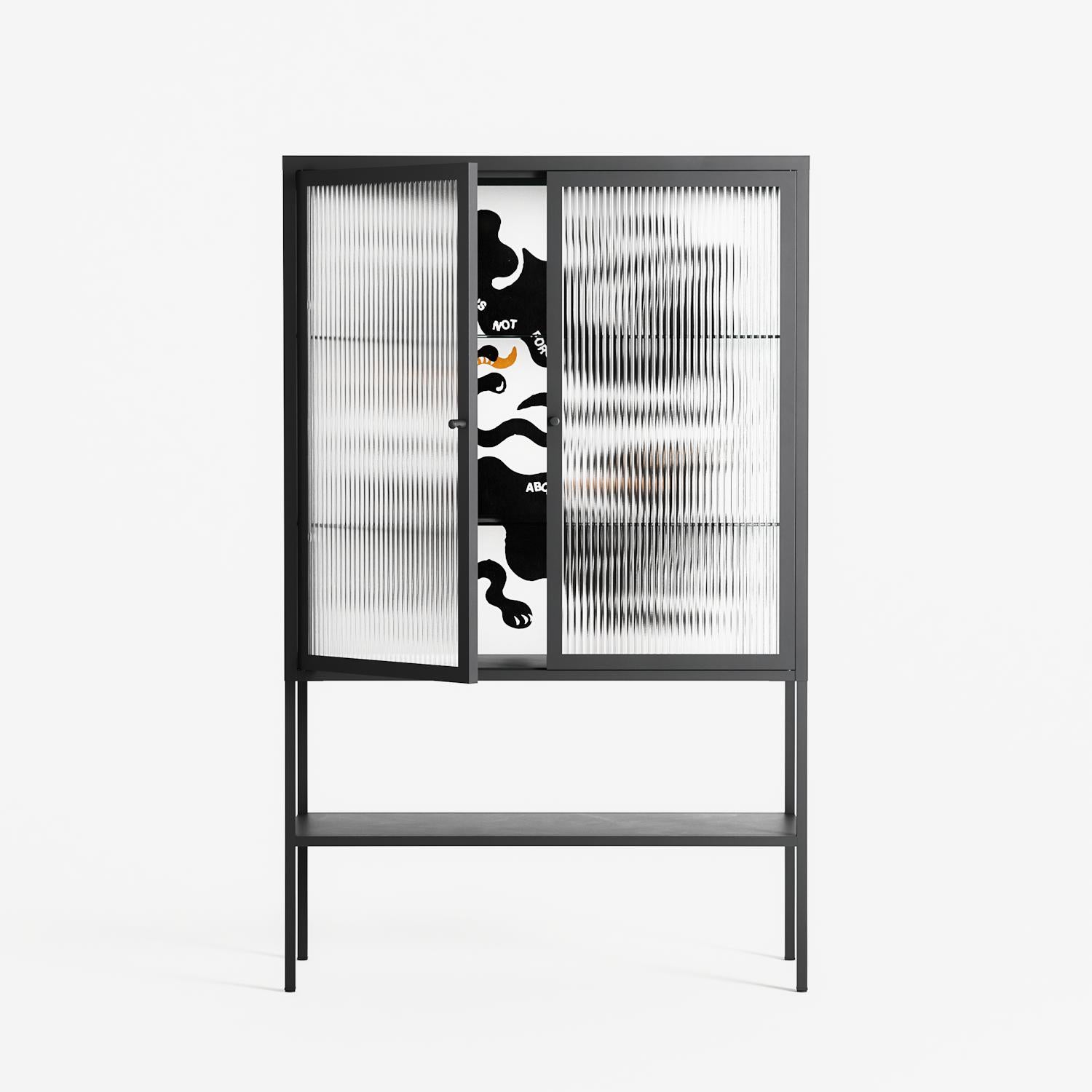 Every Dog - Loft Cabinet - Alexander Khabbazi - Antracite - Reeded glass